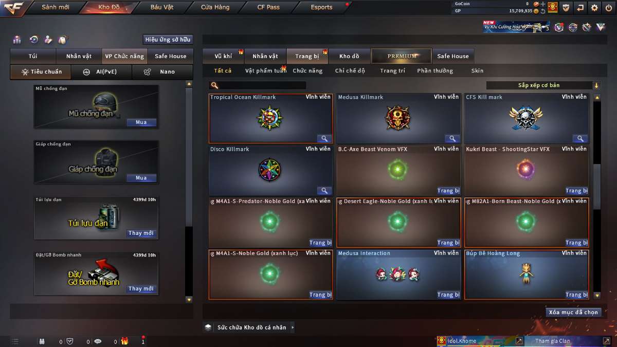 shop acc cf uy tin gia re